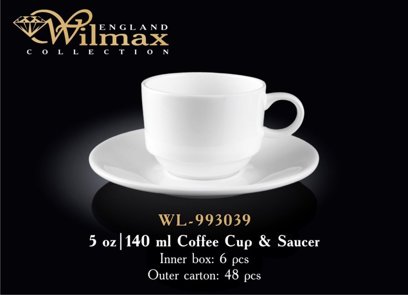 993039 Wilmax. Чашка кави + блюдце 140мл (шт.)
