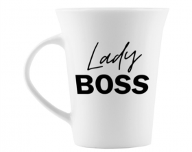 1698 Чашка 360 мл Lady boss тюльпан + подарочная коробка