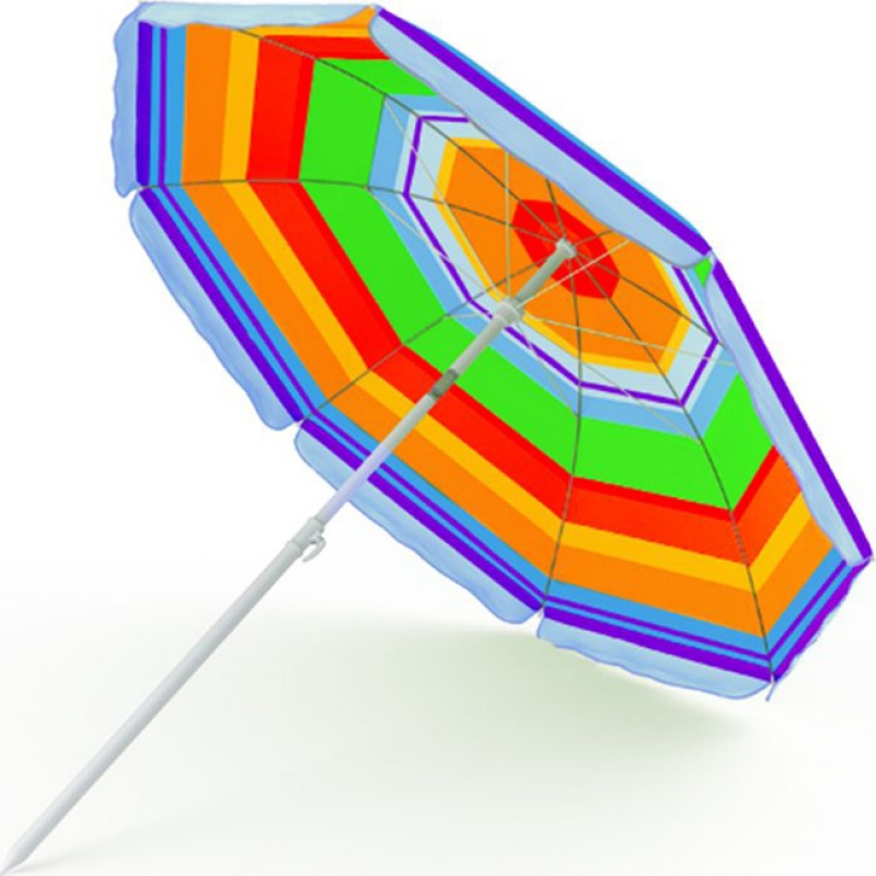 Зонт пляжный НУ 0,9м   1,8к Радуга (шт.)
