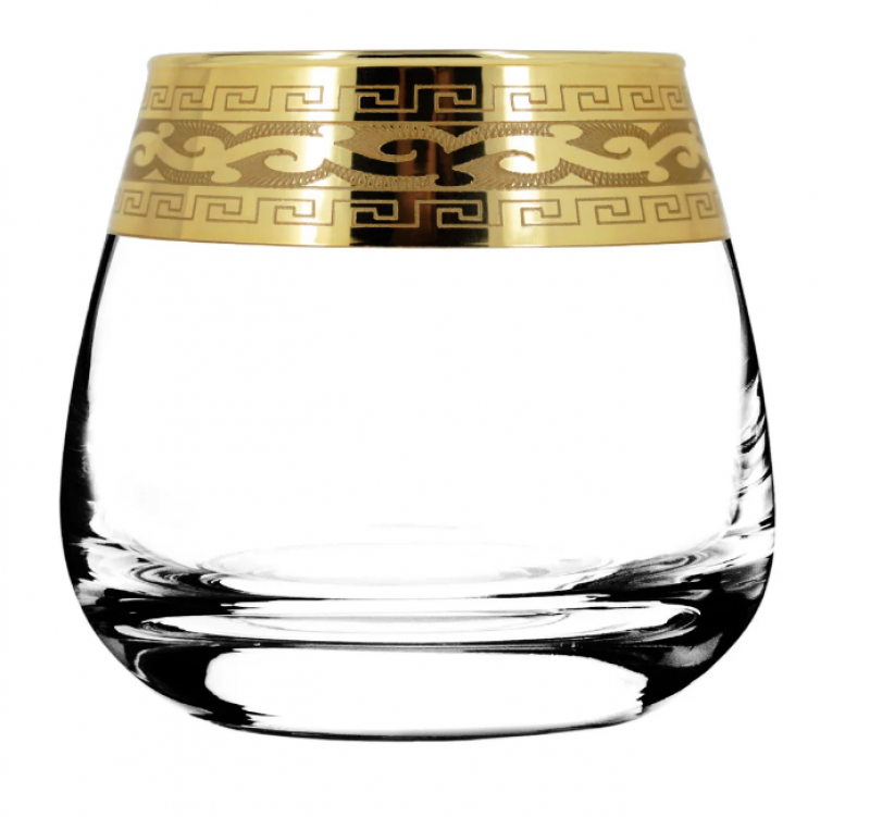 GE03-2070 Набір склянок 6шт 300мл віскі Сір де коньяк Грецький візерунок (шт.)
