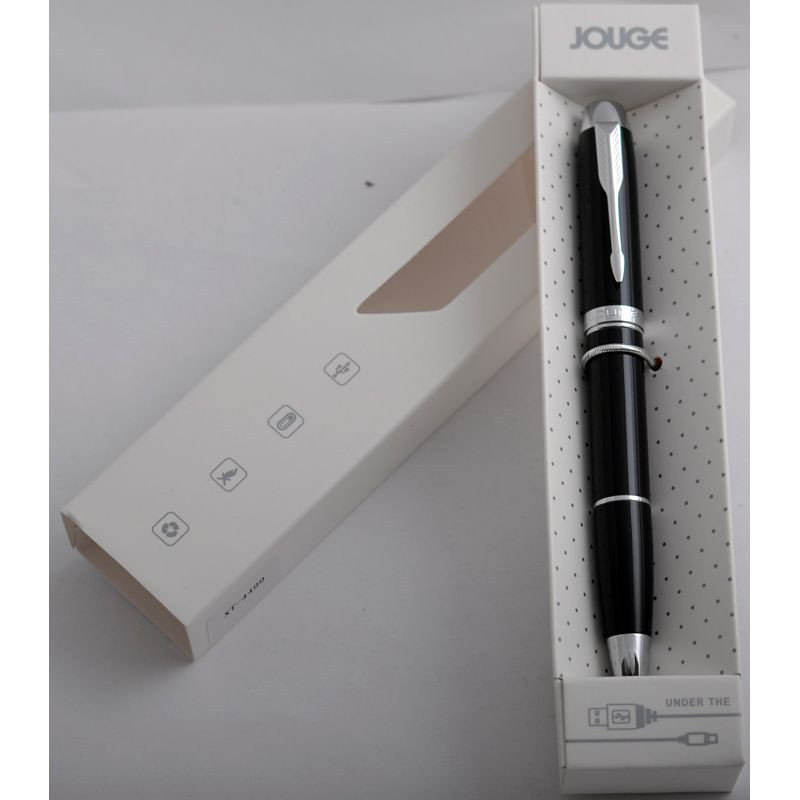 4500-2 Подарочная USB зажигалка-ручка черная