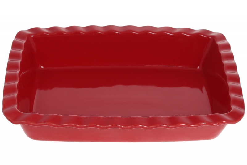 319-352 Прямокутна форма для випічки 30см, колір - червоний 30*21.3*6см