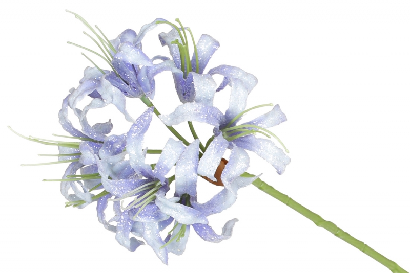 709-384 Декоративна квітка Лілія Неріна, 56см, колір - блакитний