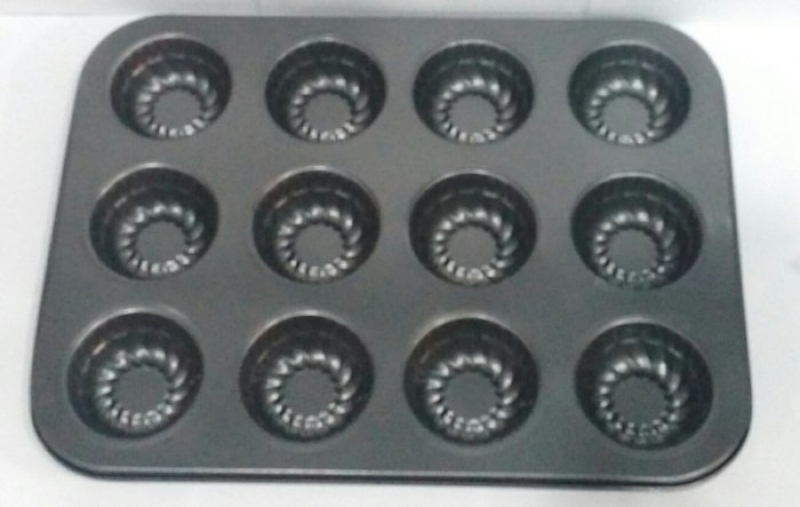 9829 Форма антипригарна для випічки кексів 12 шт 350х260х30 мм (шт.)