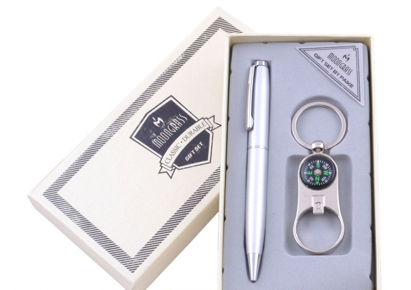 BB115 Подарунковий набір Брелок (Відкривачка, компас), Ручка (шт.)