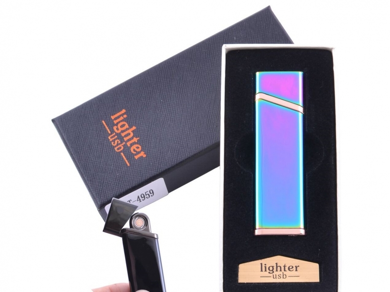4959-1 USB зажигалка в подарочной упаковке Lighter (Спираль накаливания) №XT-4959-1