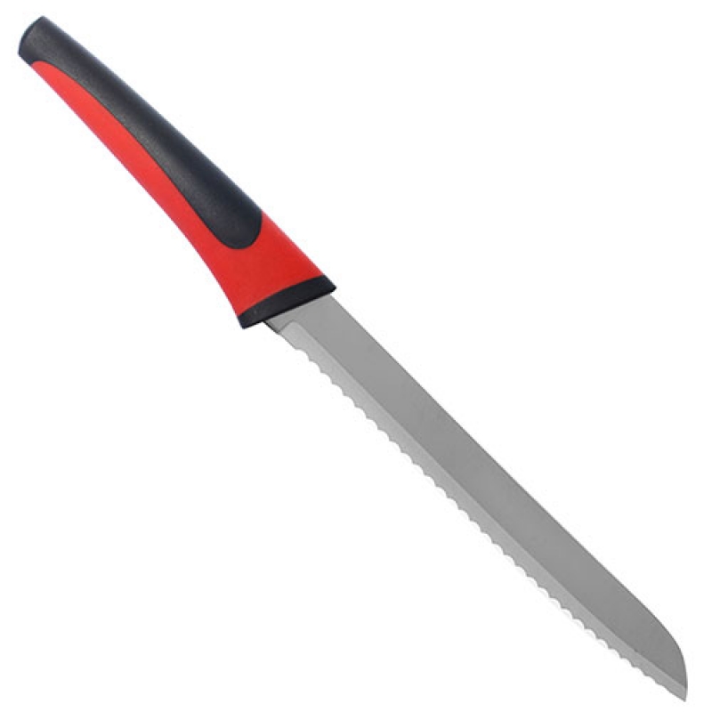 86000 Нож кухонный для хлеба Black-Red 32.5см (лезвие 20.5см) R86000 (шт.)