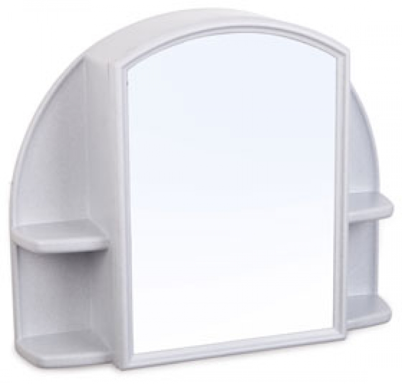 Шафка дзеркальна Оріон (білий мармур) АС 11804000 
