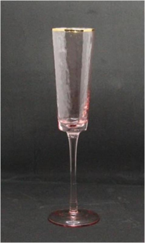 Бокал-шампанское Розовый трайангел, 150 мл, УП4, TR002-2 (шт.)
