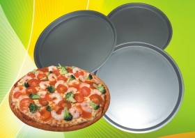 9860 Форма антипригарная круглая для пиццы Ø 310*290*260 мм H 20 мм (набор 3 шт)