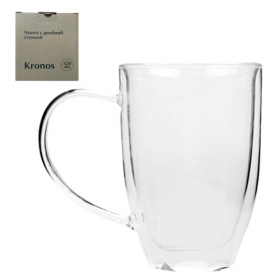 201-3 Чашка з подвійною стінкою конус 320мл Kronos (шт.)