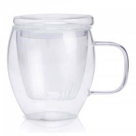 201-17 Заварювальна чашка зі скляного ситом 300мл Фінестра