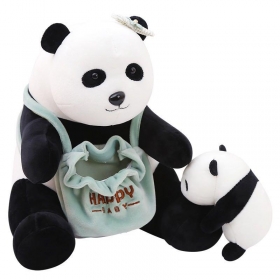 Плед - игрушка - подушка Мишка Панда с детенышем