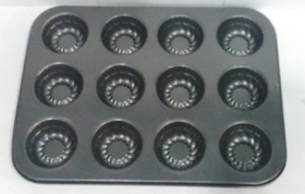 9829 Форма антипригарная для выпечки кексов 12 шт 350х260х30 мм (шт.)