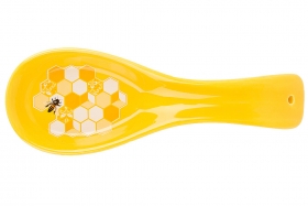 DM784-HN Підставка під ложку керамічна Honey, 23.5см, колір -жовтий