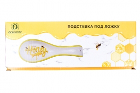 DM785-HN Підставка під ложку керамічна Honey, 23.5см, колір - білий