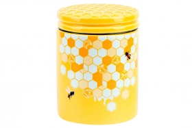 DM793-HN Банка керамічна 650мл з кришкою Honey