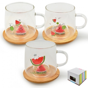 29549 Чашка с крышкой-подставкой Watermelon 350мл R29549 (шт.)