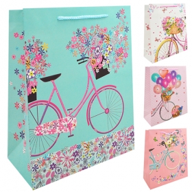 Пакет подарунковий паперовий S Sweet bicycle 18 * 23 * 8см YM / ST01629-S