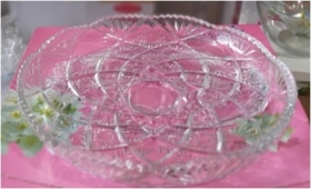 1076 Блюдо для торта 30х30х3,5см Лаура Isfahan Glass