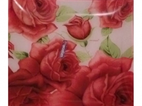 521 Arcofam квадрат Набор тарелок 7пр. Розы на белом (шт.)